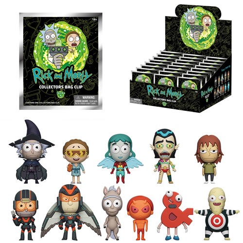 3D Foam Collectible Bag Clips - Rick And Morty - S05 - 24pc Blind Bag Display