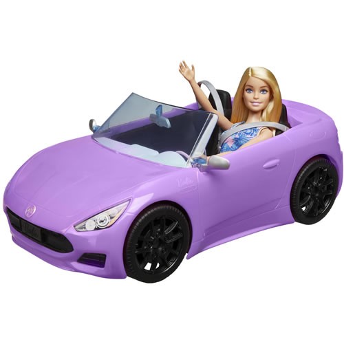 Barbie Dolls - Barbie w/ Convertible Vehicle (Blonde)