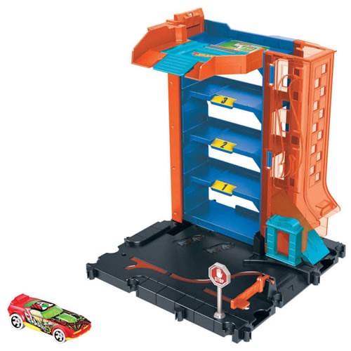 1:64 Scale Diecast - Hot Wheels City - Downtown Car Park Playset