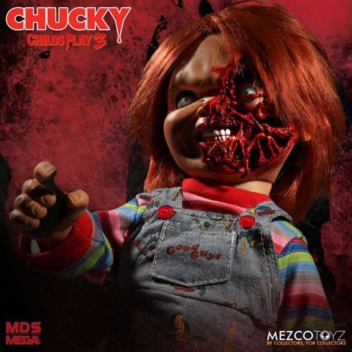 M.D.S. Figures - Chucky: Child's Play 3 - 15" Mega Scale Pizza Face Chucky Talking Doll