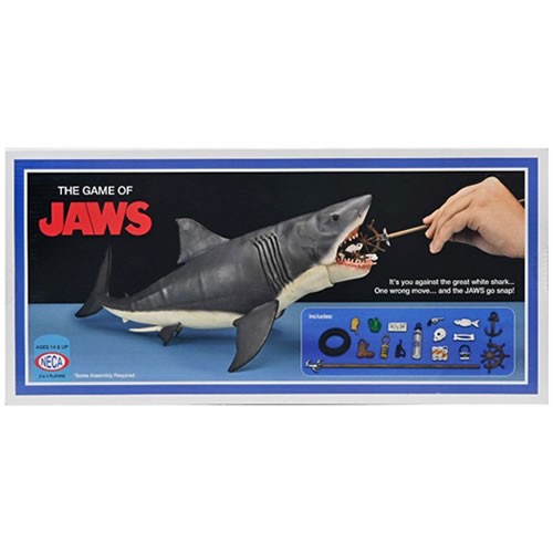 Games - Jaws - 50th Anniversary - The Game Of Jaws (w/ 12" Head To Tail Action Figure)