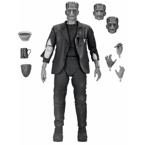 Universal Monsters 7" Scale Figures - Bride Of Frankenstein - Ultimate Frankenstein’s Monster (B&W)