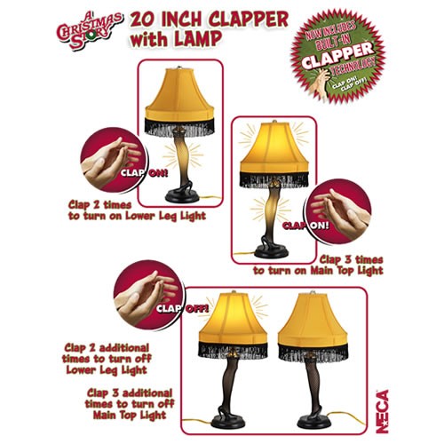 BBCW Distributors > Special Order > Clapper - Christmas Story - 20 Deluxe  Clapper w/ Leg Lamp