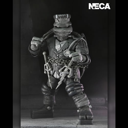 TMNT 7" Scale Figures - TMNT x Universal Monsters - Black & White Turtles 4-Pack