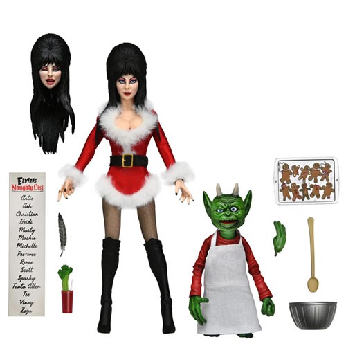 Retro Clothed Action Figures - 8” Elvira (Very Scary Xmas)