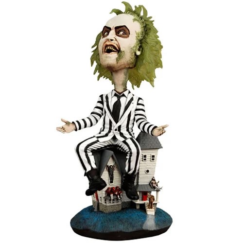 Head Knockers Figures - Beetlejuice (1988 Movie) - Beetlejuice (Black And White Striped Suit)