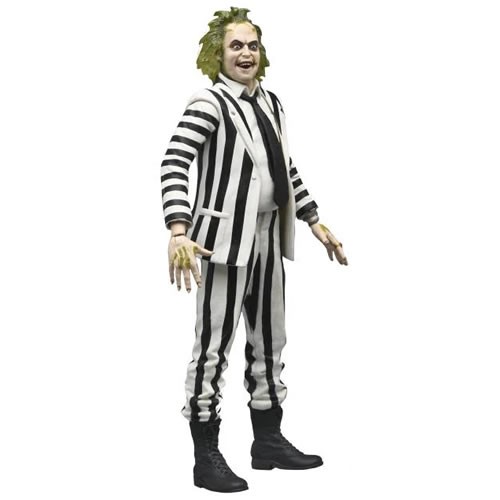 Beetlejuice (1988 Movie) 7" Scale Figures - Beetlejuice (B&W Striped Suit)