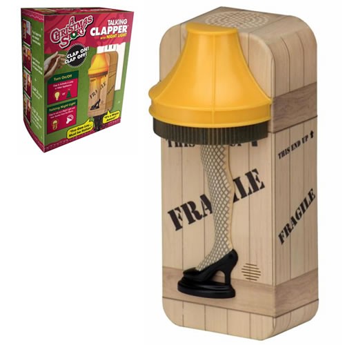 Clapper A Christmas Story Nightlight Leg Lamp, Says Movie Quotes