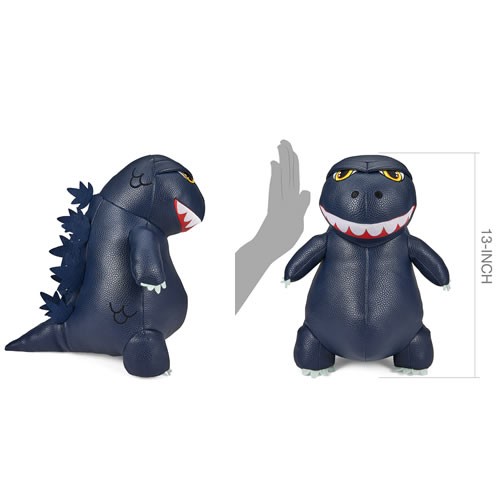 Godzilla Plush - 13" Godzilla Blue Premium Pleather Plush