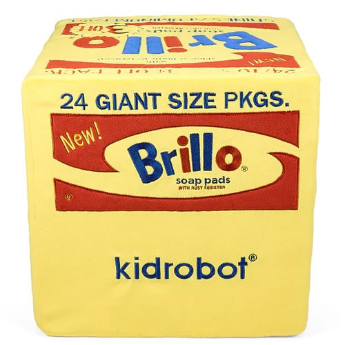 Andy Warhol Plush - 12" Yellow Brillo Box