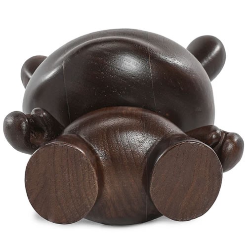 Dunny Figures - Kidrobot RAW - 8" Black Walnut Wood Dunny