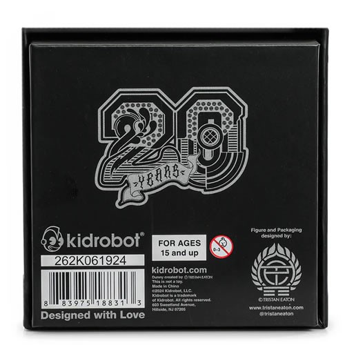 Keychains - Dunny 20th Anniversary - Solid Metal Dunny Keychain (Shock Black) By Tristan Eaton