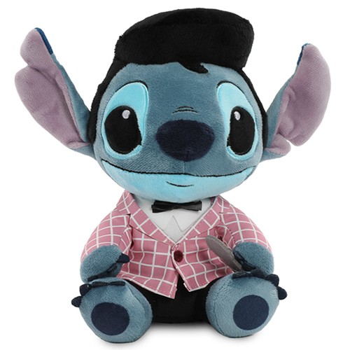 Phunny Plush - Disney - Lilo & Stitch - 8" Pink Checkered Elvis Stitch