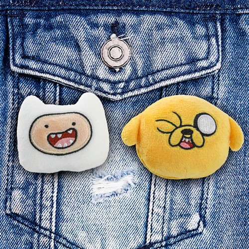 Pins & Buttons - Adventure Time - Jake & Finn Plush Pin 2-Pack