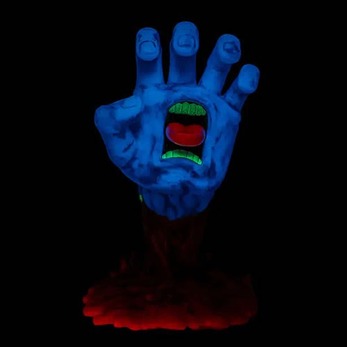 Vinyl Art Figures - Santa Cruz Skateboards 40th Anniversary - 9" Screaming Hand (Glow)