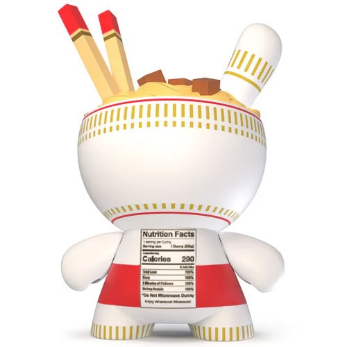 Dunny Vinyl Art Figures - Kidrobot x Nissin - 8" Beef Cup Noodles