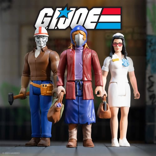 Reaction Figures - G.I. Joe - W06B - Cobra Escape 3-Pack