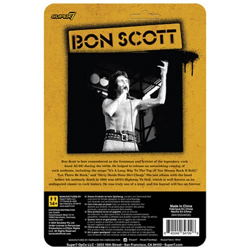 ReAction Figures - Bon Scott - W02 - Bon Scott (Leopard Print)