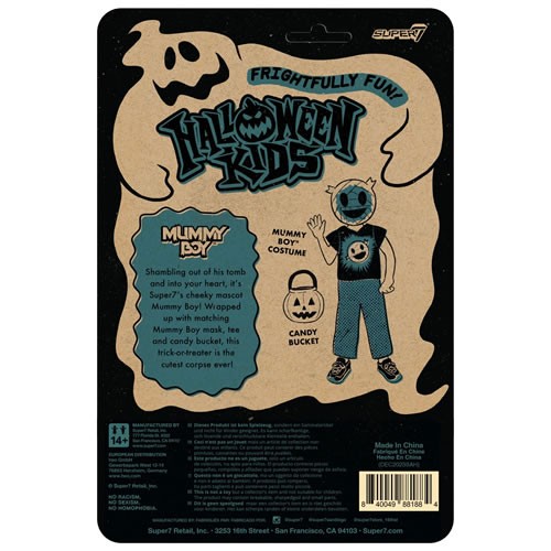 ReAction Figures - Halloween Kids - Mummy Boy (Super7 Graphic Tee) (SDCC 2024 Exclusive)