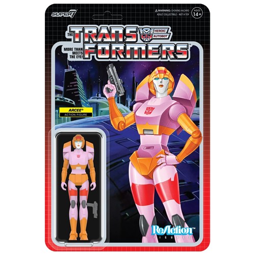 ReAction Figures - Transformers - W08 - Arcee (Pink & Orange)