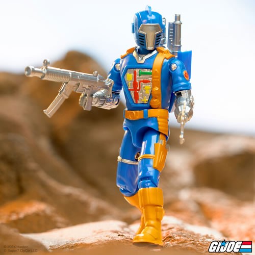 ReAction+ Figures - G.I. Joe - W01 - Cobra B.A.T. (Comic Blue)