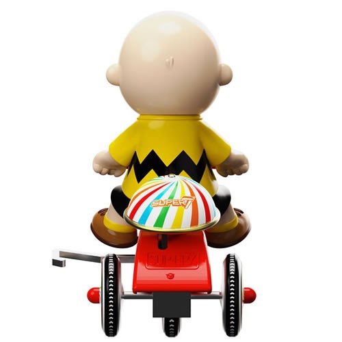 Super Cycles Figures - Peanuts - Charlie Brown (Yellow Shirt w/ Red Trike)