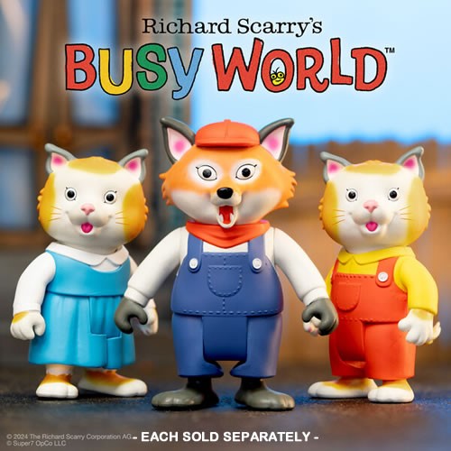 ReAction Figures - Richard Scarry - W02 - Huckle Cat (Overalls)