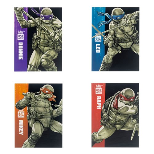 BST AXN Best Action Figures - TMNT - 5" Comic Heroes B&W 4-Pack SDCC 2023 Exclusive