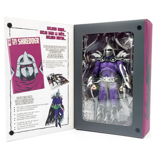 BST AXN Best Action Figures - TMNT - 8" XL Super Shredder + Comic