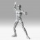 S.H.Figuarts Figures - Body-Kun / Body-Chan - Body-Kun Wire Frame (Sports Edition / Gray Color Ver.)