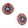 Marvel Earrings - Captain America Shield Stud Earrings