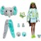 Barbie Dolls - Cutie Reveal Jungle Series - Doll w/ Elephant Plush Costume