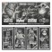 TMNT 7" Scale Figures - TMNT x Universal Monsters - Black & White Turtles 4-Pack