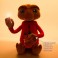 E.T. Plush - 13" E.T. The Extra Terrestrial Hooded Interactive Plush with Light-Up Finger