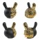 Dunny Art Figures - Dunny 20th Anniv - 12" Crown Jewels Dunny Head By Tristan Eaton (Black & Gold)