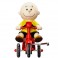 Super Cycles Figures - Peanuts - Charlie Brown (Yellow Shirt w/ Red Trike)