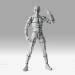 S.H.Figuarts Figures - Body-Kun / Body-Chan - Body-Kun Wire Frame (Sports Edition / Gray Color Ver.)