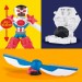 Play-Doh - Marvel - Captain America Moto-Slicer Playset - 5L00