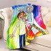 Rick And Morty Accessories - Spiritual Leader Rick Fleece Throw Blanket (45" x 60")