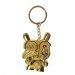 Keychains - Dunny 20th Anniversary - Solid Metal Dunny Keychain (Goldchrome) By Tristan Eaton