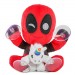 Window Clinger Plush - Marvel - 8" Deadpool w/ Unicorn