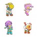 Pins & Buttons - Rainbow Brite - Enamel Pin Glitter 4-Pack